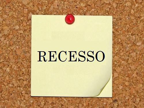 RECESSO: Legislativo entra em recesso entre os dias 01/01/2022 à 31/01/2022