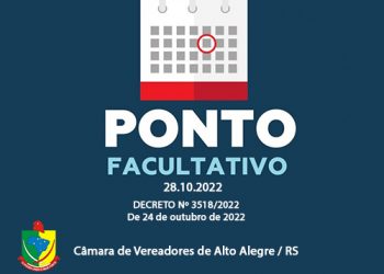 Ponto Facultativo 28/10/2022
