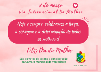 Feliz Dia da Mulher