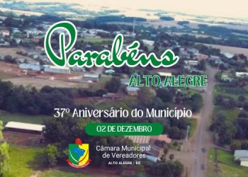 Parabéns Alto Alegre! 37º aniversário político-administrativo.