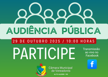 EDITAL DE CONVOCAÇÃO PARA AUDIÊNCIA PÚBLICA A SER REALIZADA NO DIA 29/10/2025