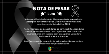 LUTO – NOTA DE PESAR